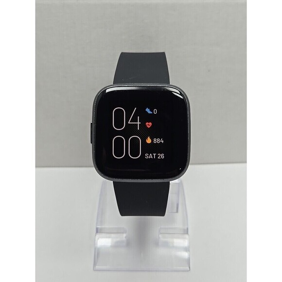 Fitbit Versa 2 Activity Tracker Gray Black 40mm Alexa WR50M Always On W/ Charger